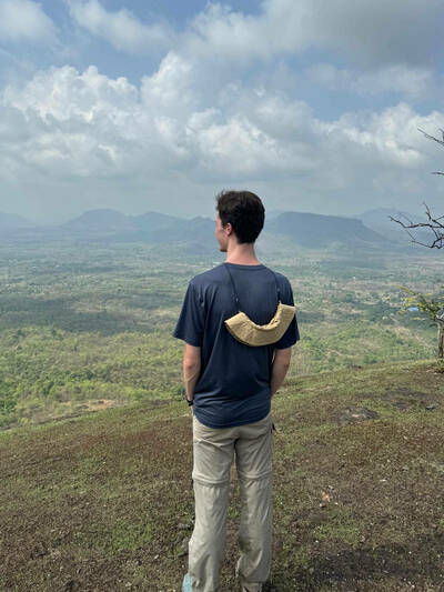 Ty Harrington looks out over a landscape